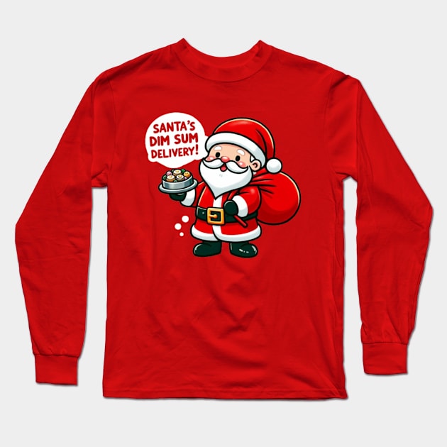 Christmas dim sum santa Long Sleeve T-Shirt by LionKingShirts